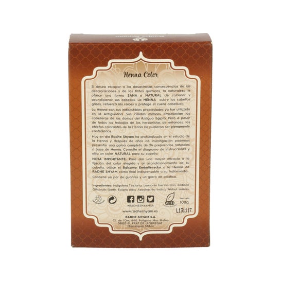 Radhe Shyam Henna Castaño Medio