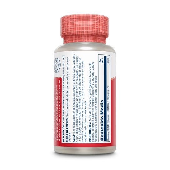Solaray Ubiquinol Co-Q10 100mg 30 perlas
