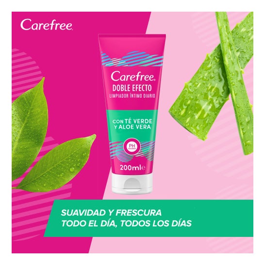 Carefree Doble Efecto Limpiador Íntimo Diario 200 ml