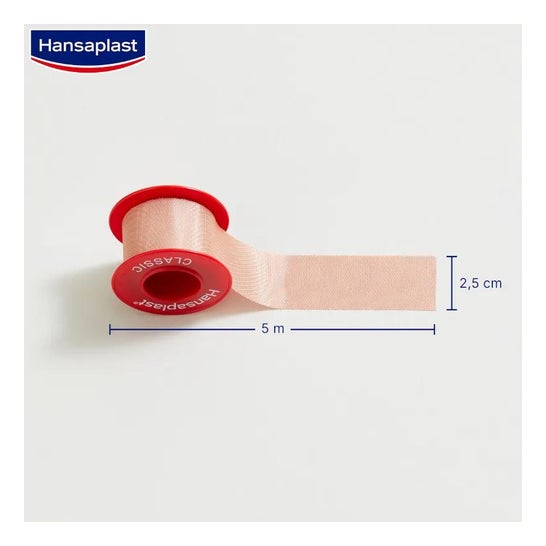 Hansaplast Classic fixeringspude 5mx2.5cm 1ud Hansaplast Classic fixeringspude 5mx2.5cm 1ud
