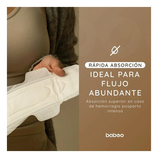 Baboo Compresa Maternidad Desechable Mediana 10uds Baboo Compresa Maternidad Desechable Mediana 10uds
