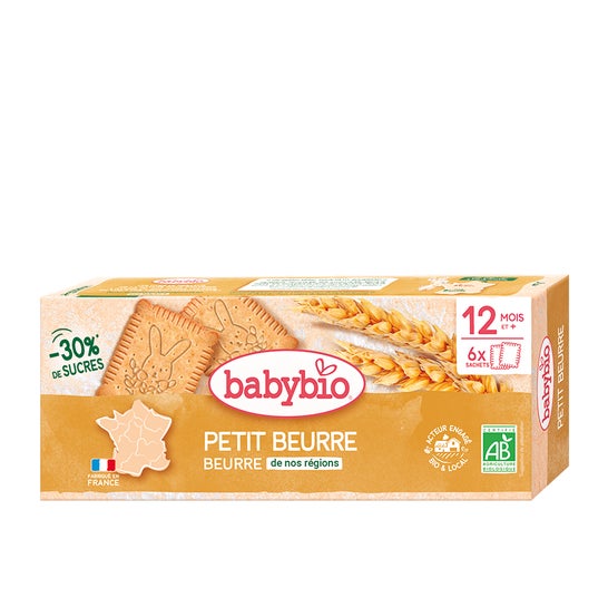BabyBio Petit Beurre 12M+ 2x6 Sobres
