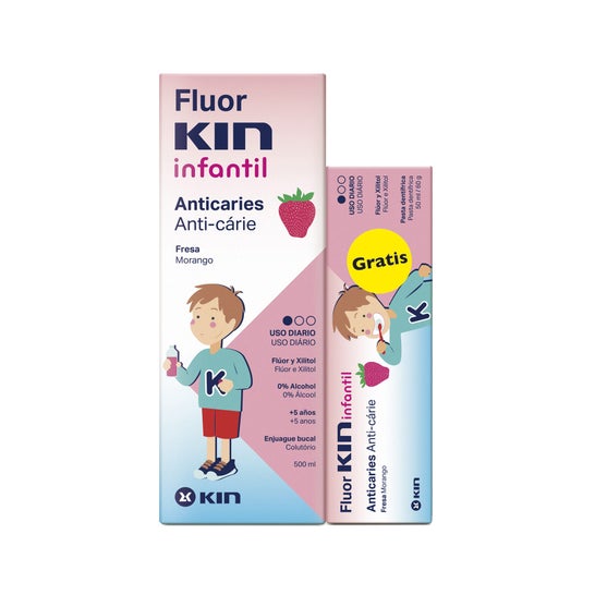 Kin Fluor Infantil Pack Risciacquo + Dentifricio