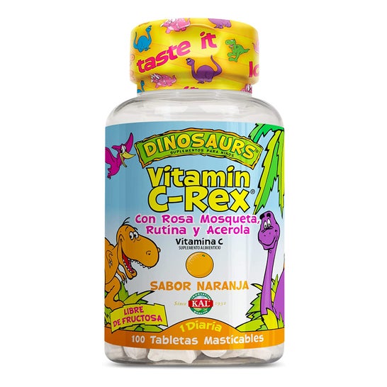 Kal Dinosaurs Vitamina C Rex 100caps