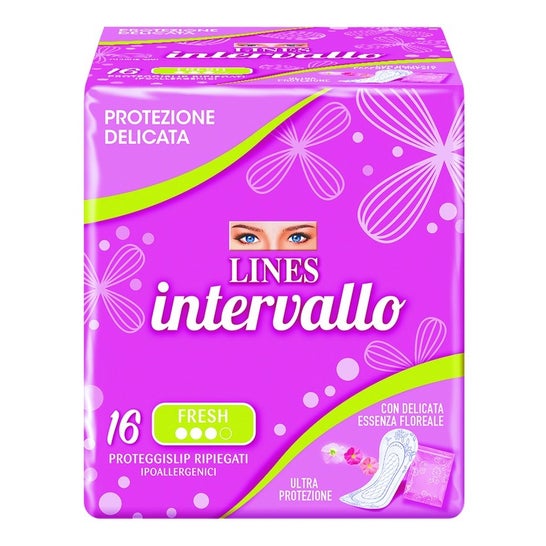 Lines Intervallo & Go Fresh Proteggislip Ripiegati 16 Unità
