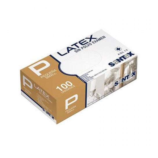 Santex Latex guanti senza polvere piccoli 100pz