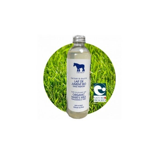 Bottiglia da 250 ml di Chevalait Mare's Milk Bath and Shower Gel Doccia Biologico Fragrance Free 250 Ml