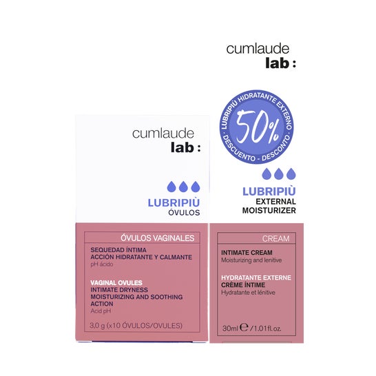Cumlaude Lab Lubripiù Óvulos Vaginales 10uds + Crema 30ml Cumlaude Lab Lubripiù Óvulos Vaginales 10uds + Crema 30ml