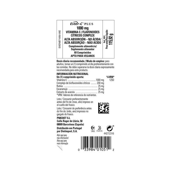 Solgar Ester-C Plus Vitamina C 1000 mg 60 comp