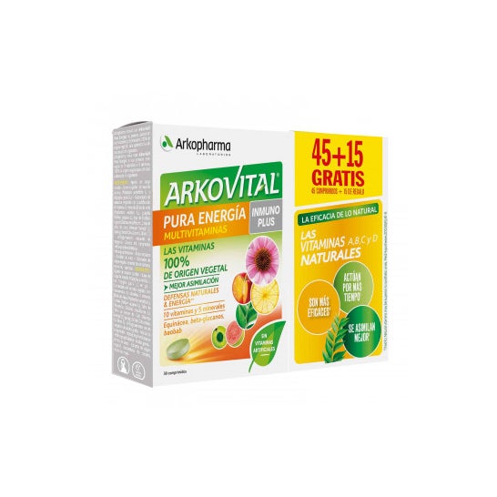 Arkovital Pack Pure Energy Immunoplus 2x30caps