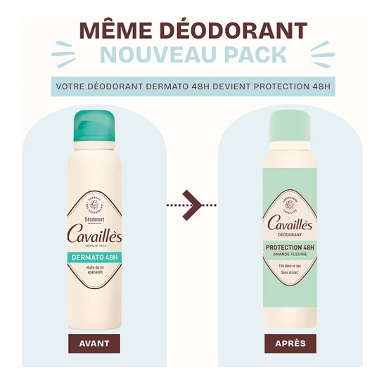 Cavaillès 48H Protection Almond Blossom Spray Deodorant 2x150 ml