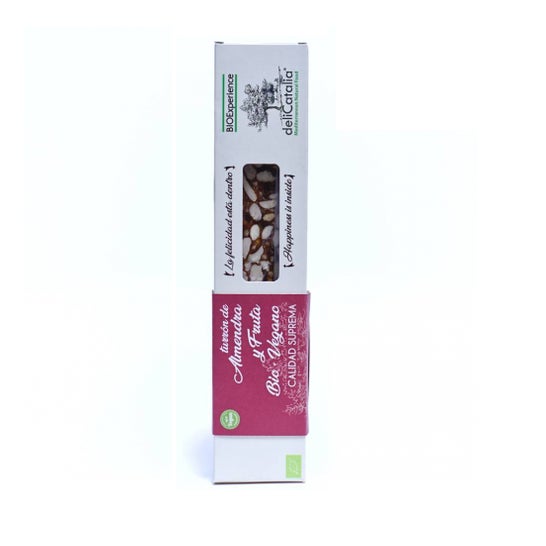 deliCatalia Turrón Almendra Fruta Bio Vegano 165g