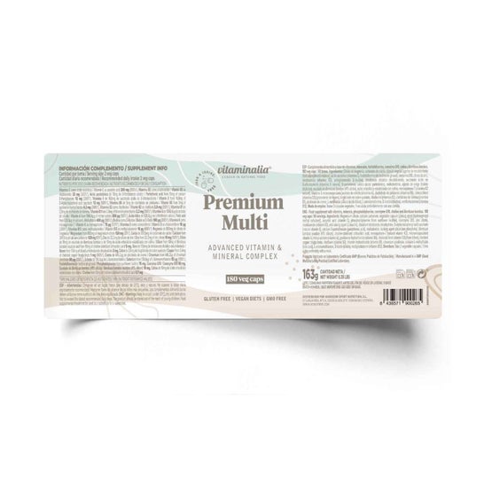 Vitaminalia Multivitamínico Premium Sin Hierro Ni Yodo 180vcaps