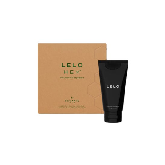  Lelo Pack Hex Pack Organic Latex Condoms 36uds + Hidratante Intimo 75ml