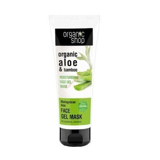 Organic Shop Aloe Feuchtigkeitsspendende Gesichtsmaske Gel 75ml
