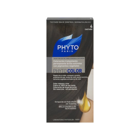 Phyto tinte color 4 castaño 1 ud