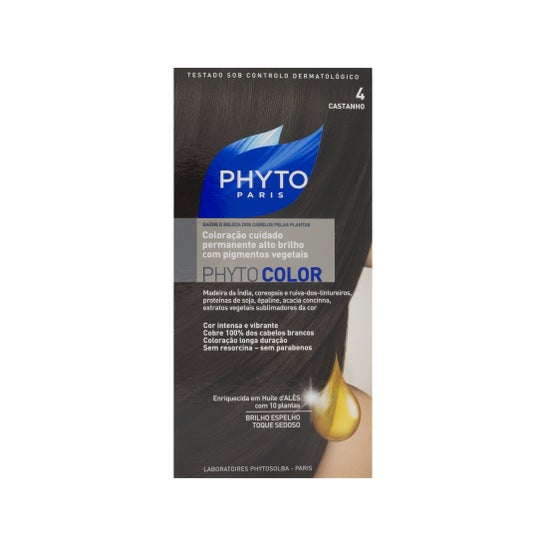 Phyto tinte color 4 castaño 1 ud