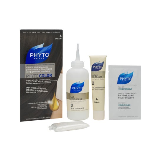 Phyto tinte color 4 castaño 1 ud