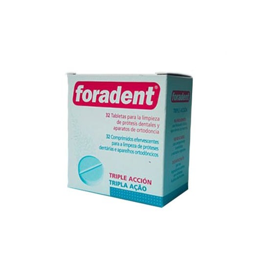 Foradent comp de limpieza para prótesis 30 uds