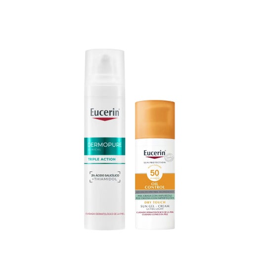 Eucerin Pack DermoPure Serum + Sun Face
