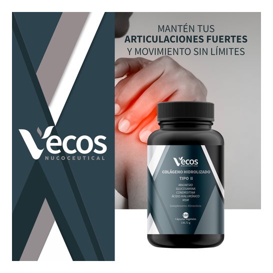 Vecos Nucoceuticals Colágeno Hidrolizado Tipo II 160caps