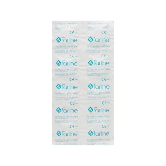 Farline Pastillas Limpiadoras Prótesis Dental 96uds
