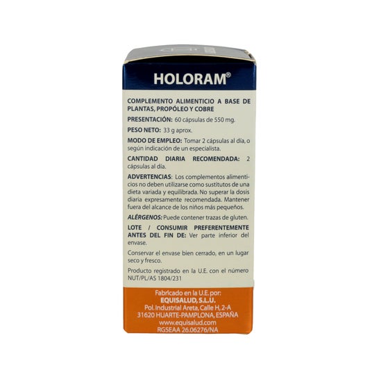 Equisalud Holoram Soluban 60 caps