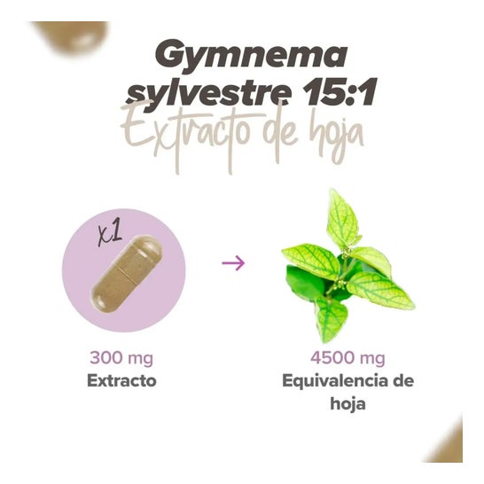 HSN Extracto de Gymnema Sylvestre 15:1 300mg 120vcaps