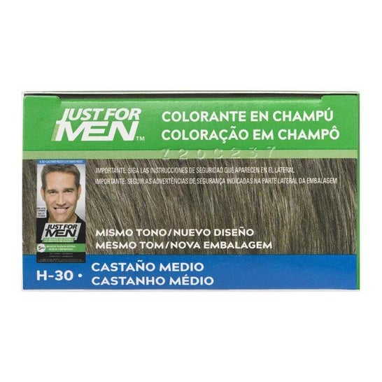 Just For Men champú colorante castaño medio 30ml Just For Men champú colorante castaño medio 30ml