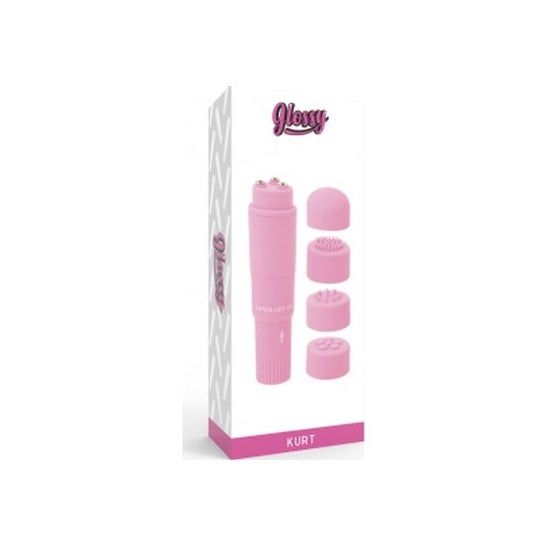 Massaggiatore Kurt tascabile lucido rosa