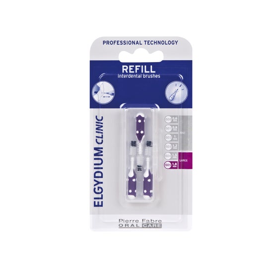 Elgydium Clinic Recarga Cepillos Interdentales 1,8mm Morado 3uds
