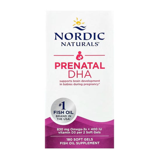 Nordic Naturals DHA Prenatal 830mg Omega 3 + 400Ui D3 180caps