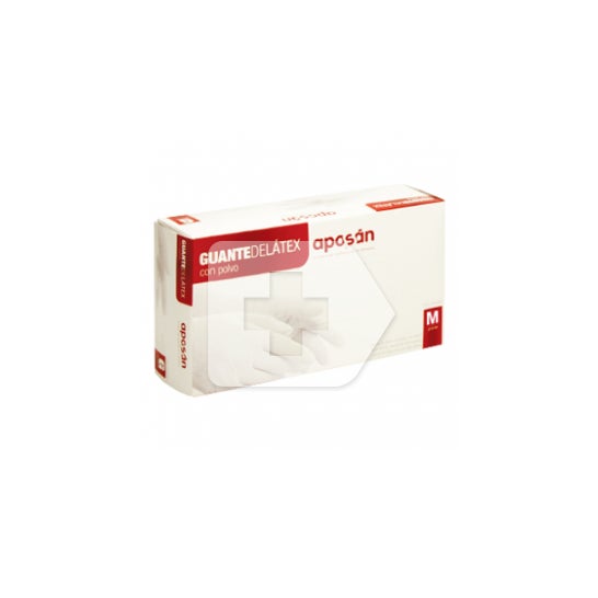 Aposán guante Látex T-Mediana 100 uds