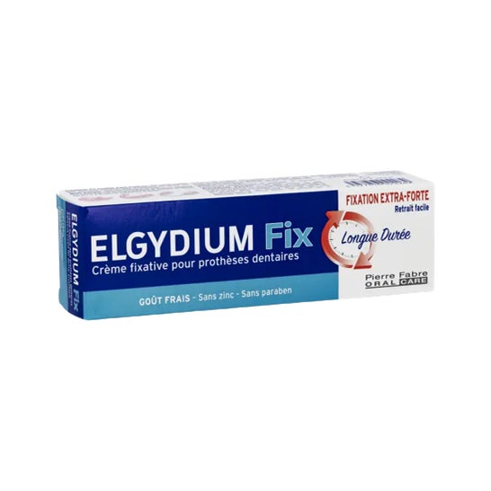 Elgydium Fix Crema Fijadora para Prótesis Dentales Extra Fuerte 45g