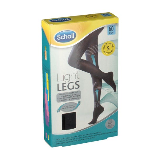 Scholl Light Legs Tights 60 Denier Sort Størrelse S