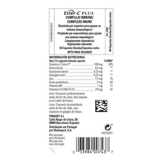 Solgar Ester-C Plus Immune Complex 60 perlas