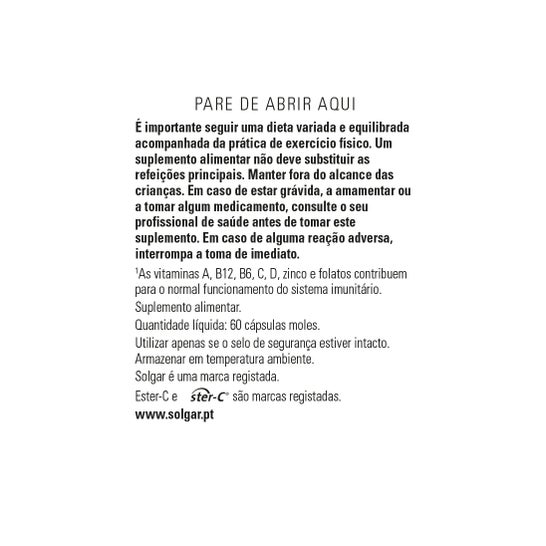 Solgar Ester-C Plus Immune Complex 60 perlas
