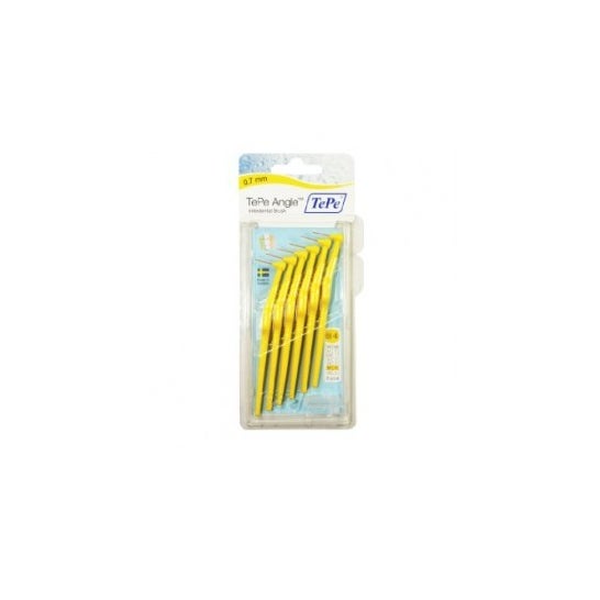 TePe® cepillo interdental angulado 0,7mm amarillo