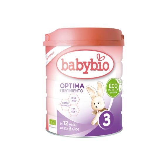 Babybio - Lait en poudre Optima 3 de 10M à 3ans 800g Bio - 123 Click