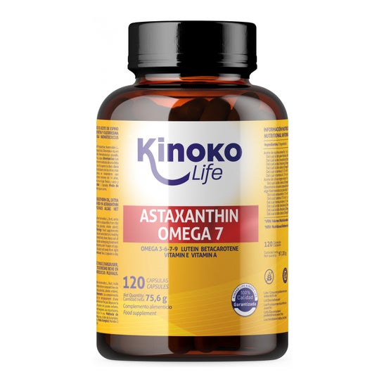 Kinoko Life Astaxantina Omega 7 Aceite de Espino Amarillo 120caps
