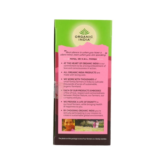 Organic India Tulsi Sweet Rose 25 Sobres