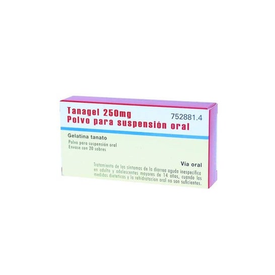 Tanagel 250mg Polvo Suspensión Oral 20 sobres