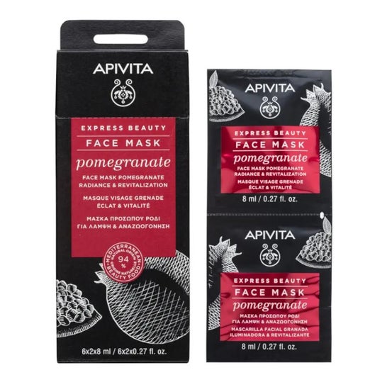 Apivita Granaatappel Gezichtsmasker 2x8ml