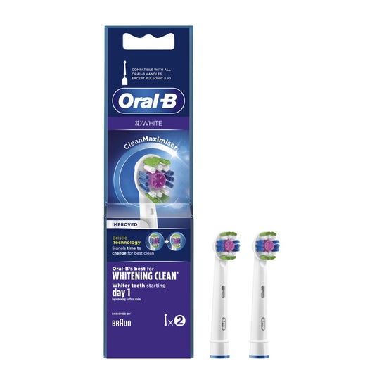 Oral-B 3D White Whitening Clean Cabezales 2uds