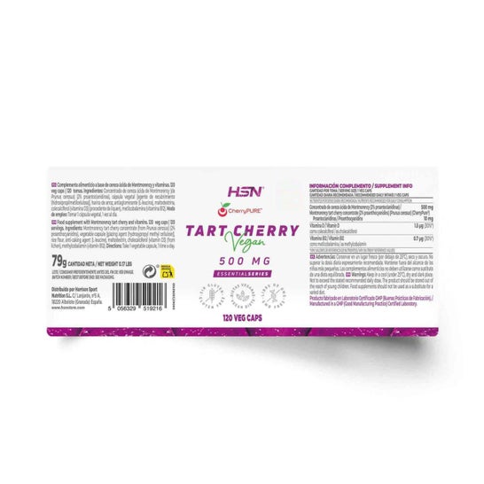 HSN Tart Cherry 500mg Cherrypure®️ 120vcaps