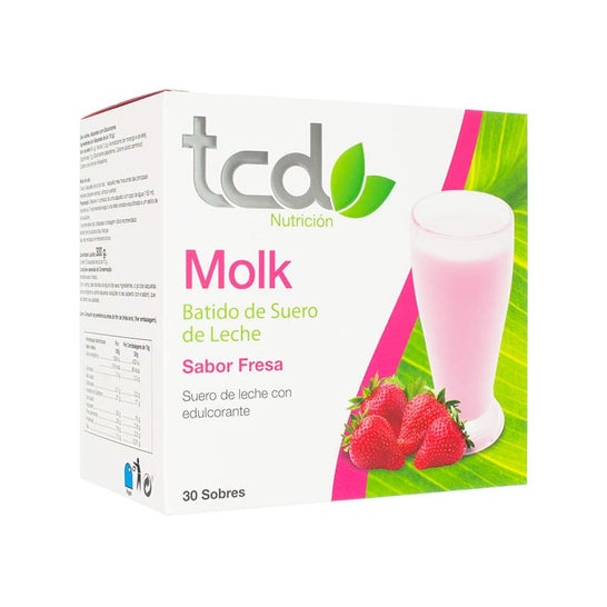 Tcd Molk Batido Sabor Fresa Proteinada 30 Sobres