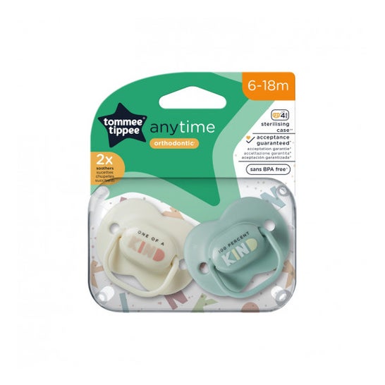 Tommee Tippee Chupete Night Time 0-6M 2uds 