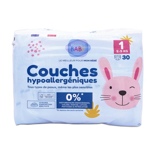 Pharmababy Pañales Talla 1 2-5Kg 30uds