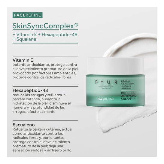 PYUR Boosting Anti Aging Crema SPF30 50 ml