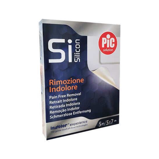 Pic Solution Adhesive Silicone Post Operative Pad 5x7cm 5uds